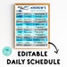 Boys School Schedule Printable Shark Schedule for Kids Daily Schedule ...