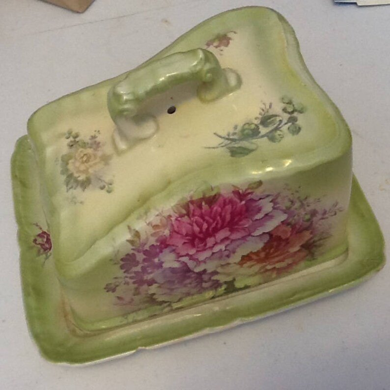 Antique Covered Butter or Cheese Dish Bonn Germany Franzant Etsy