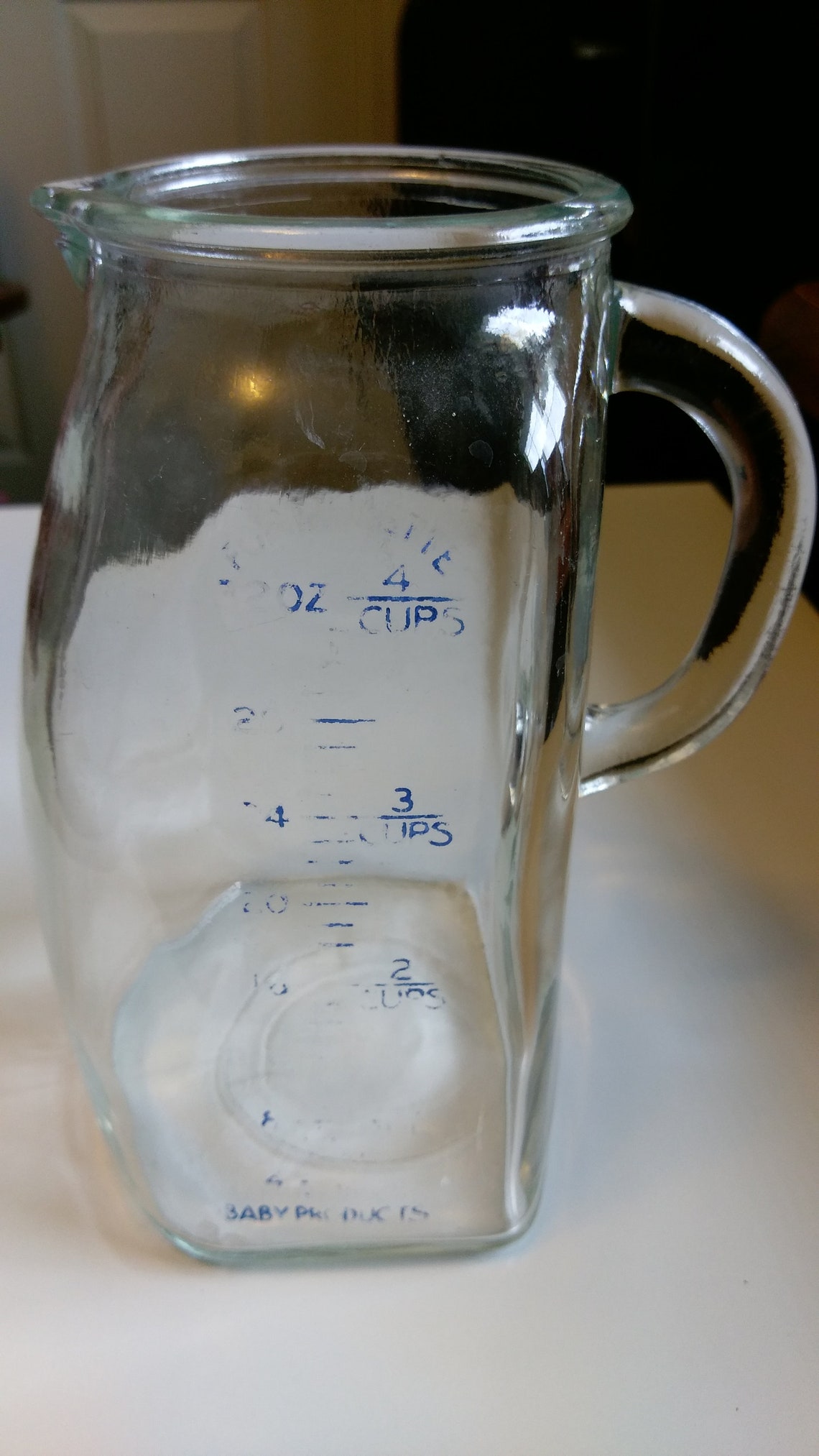 Vintage Baby Formula Mixing Pitcher 4 Cups Glass Baby Products Etsy