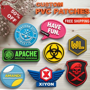 Custom PVC Patches | Silicone Patch | Rubber Patches | Velcro Patch | Anime PVC Patch | Morale Patch | Customized Logo Patch | Iron on Patch