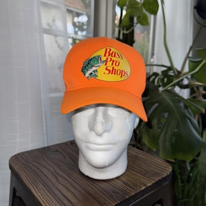 Bright Orange Bass Pro Shops Mesh Trucker SnapBack