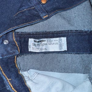 Wrangler Men's Dark Wash Straight Leg Denim Jeans 32x30 image 7