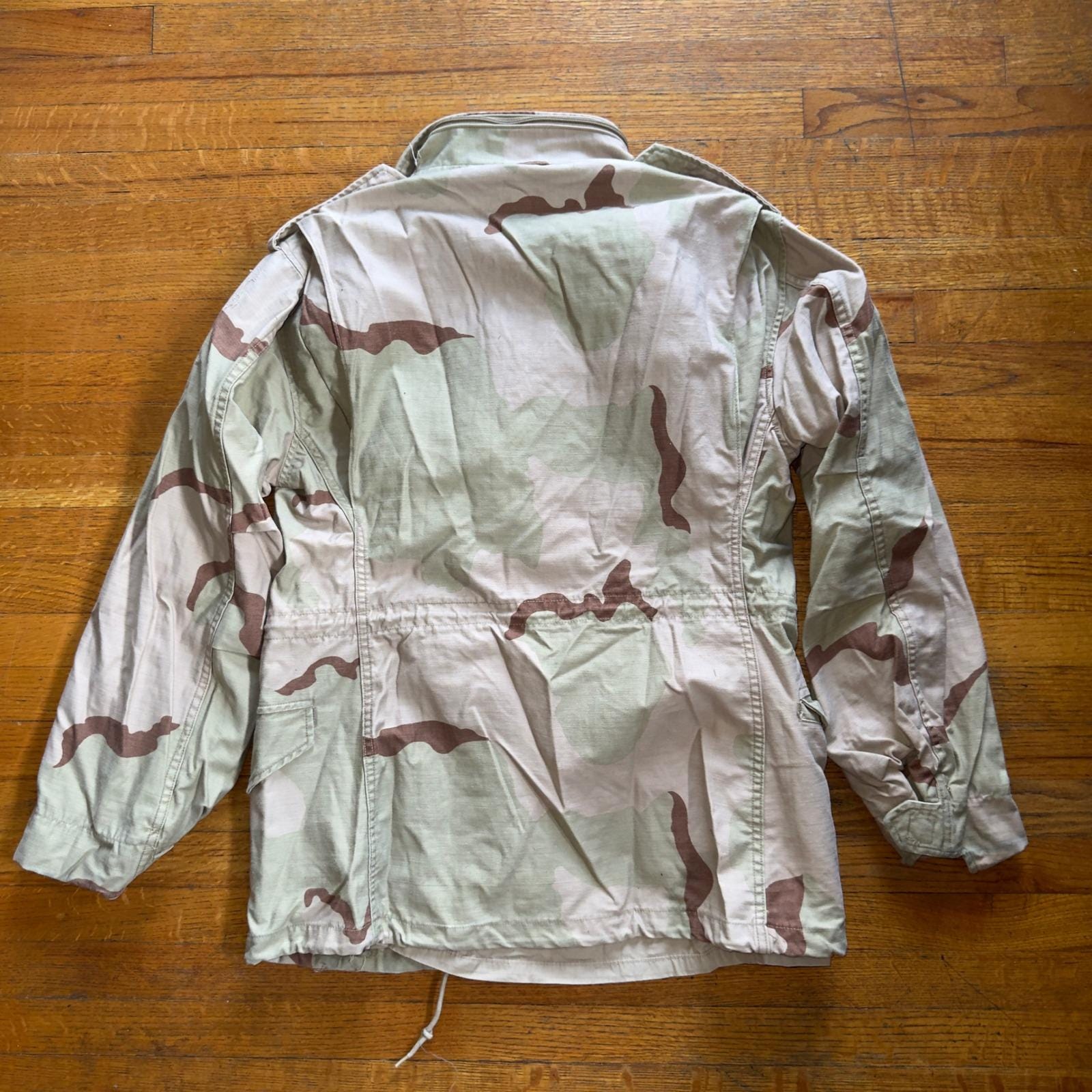 US Army M65 Field Jacket Desert Camo Small Regular Cold Weather 