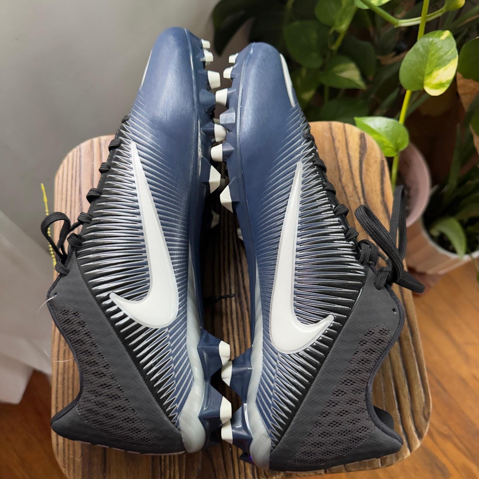 Nike Vapor Speed Low TD Football Cleats Navy White Mens Size  display picture 2