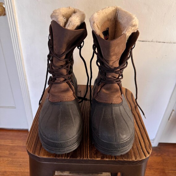 Kamik Waterproof Winter‎ Snow Boots Men\'s Size 9 Brown Lace Up Insulated Kamik WK0097 NATION PLUS Men main image 3