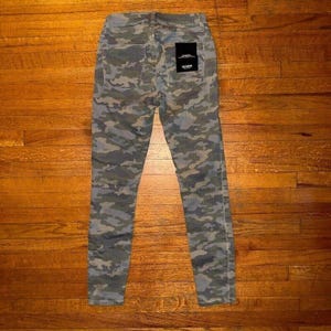 Hudson Barbara Camo Print Super Skinny Jeans Stretch Denim Größe 26 Bild 6