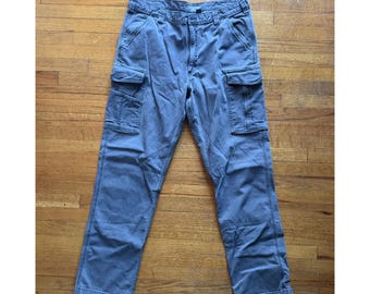 Carhartt Relaxed Fit Cargo Pants Work Utility Outdoor Gray 38x36