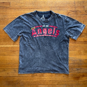 Anaheim Angels T-Shirt XL MLB Baseball Distressed Graphic Tee XL