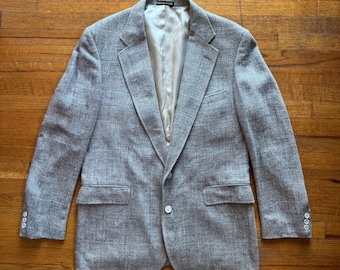 Nordstrom vintage blazer gris à chevrons pour homme manteau sport 2 boutons taille R44