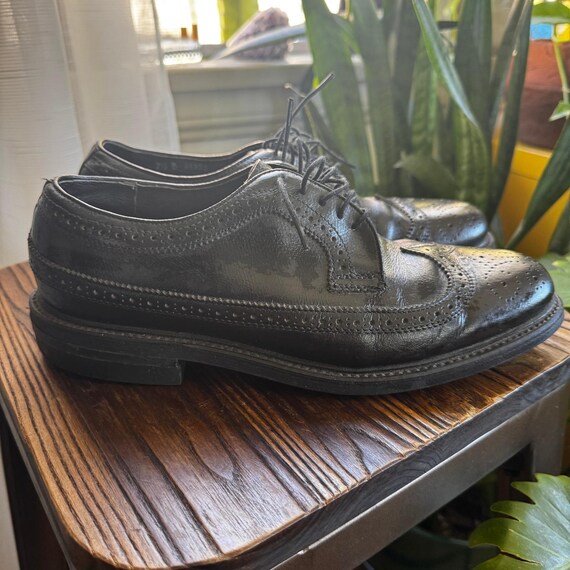 Stuart McGuire Black Leather Longwing Brogue Spri… - image 3