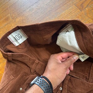 Pantalones anchos de pana marrón para hombre de BDG Urban Outfitters, talla 36x30 imagen 6