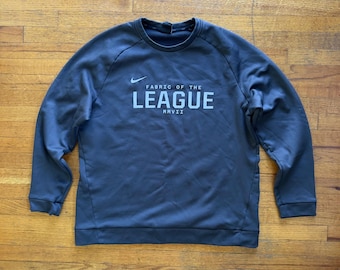 Nike Dri-FIT Pullover Sweatshirt Fabric of the League Gray XL