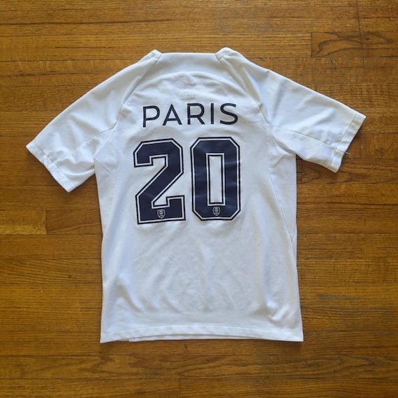 psg jordan white jersey