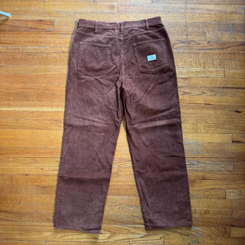 Pantalones anchos de pana marrón para hombre de BDG Urban Outfitters, talla 36x30 imagen 7