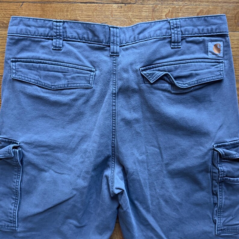 Carhartt Relaxed Fit Cargo Pants Work Utility Outdoor Gray 38x36 image 8