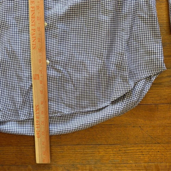 Peter Millar Houndstooth Button Down Long Sleeve … - image 4