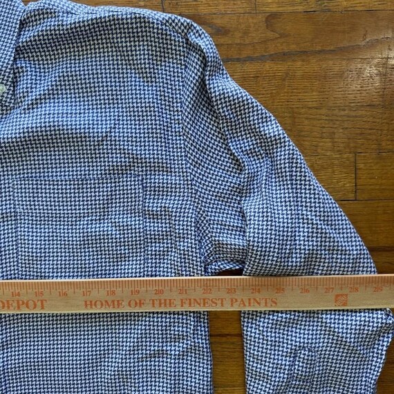 Peter Millar Houndstooth Button Down Long Sleeve … - image 3