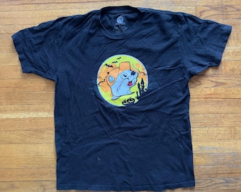 Bucees Halloween Graphic T-Shirt Let&#39;s Boo This! Black Cotton Large