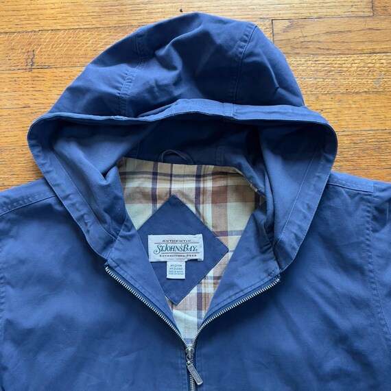 80s~90s STJOHN'SBAY hoodie パーカー L green Vintage St John's Bay