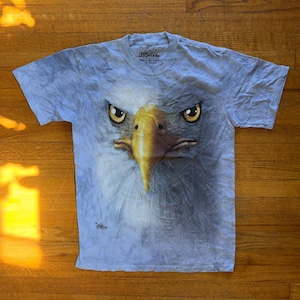 The Mountain Eagle Graphic T-Shirt Animal Print Short Sleeve Small