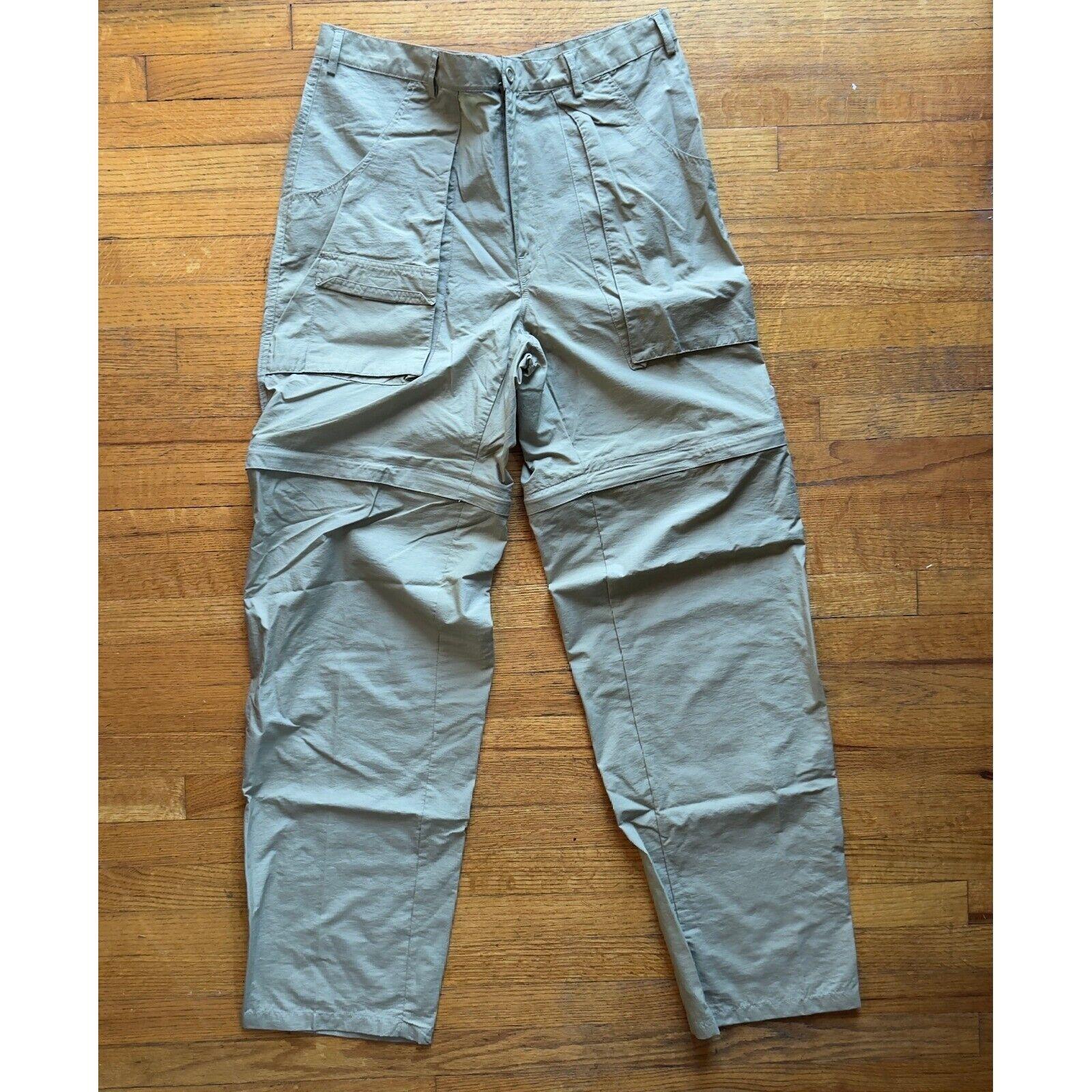 REI womens plus size 16 convertible cargo hiking pants outdoor packable green