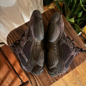Adidas Yeezy 500 Enflame High Top Sneakers Black/Grey Mens Size 5 Womens 7 image 5