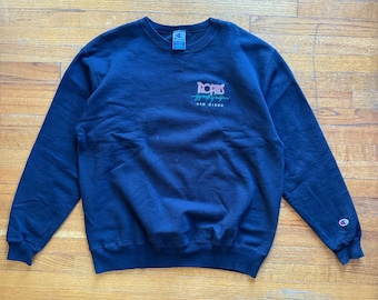 Sudadera vintage Champion para hombre, talla XXL, azul marino, Trophys San Diego, fabricada en EE. UU., años 90.