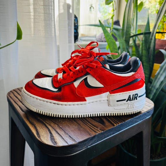 nike footwear nike air force shadow red orange