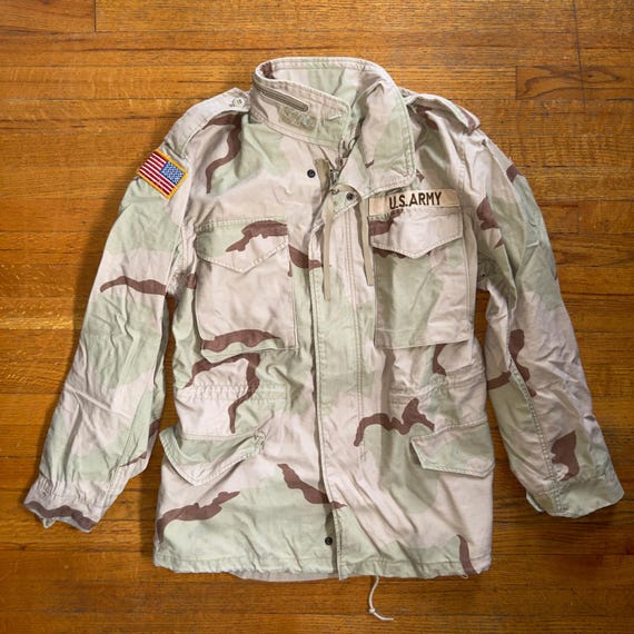 US Army M65 Field Jacket Desert Camo Small Regular Cold Weather
