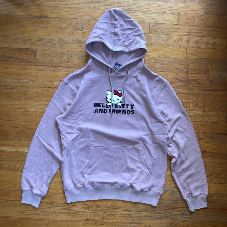 Sanrio Hello Kitty and Friends Mauve Bestickter Kapuzenpullover Medium Bild 3