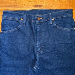 Wrangler Men's Dark Wash Straight Leg Denim Jeans 32x30 image 2