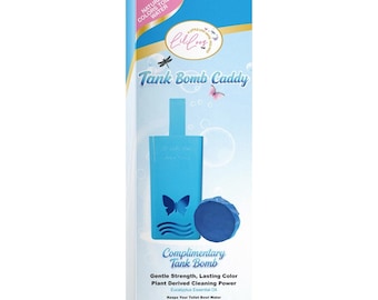 Lil Loos Toilet Tank Cleaner Tablets with Caddy, Eucalyptus Toilet Bombs, Natural Bathroom Deodorizer, Drop In Freshener