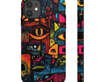 Vibrant Abstract Art iPhone Case | Colorful Graphic Design