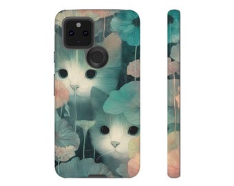 Cats Google Pixel Case: 3D Wrap, Impact-Resistant Tough Case