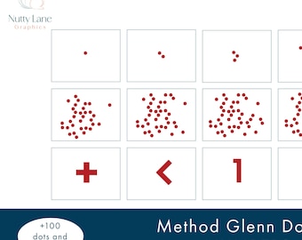 Early Math Flashcards | Doman Method Printable | Baby Dot Cards + Numbers 1–20 | Toddler Educational Pack