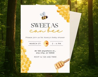 Sweet as Can Bee Invitation