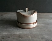 Pottery Butter Dish, Covered Butter Dish or Cheese Plate Serving Dining Wedding Gift *Ready to Ship*