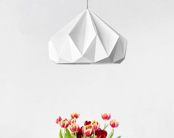 DIY kit origami lamp Chestnut white