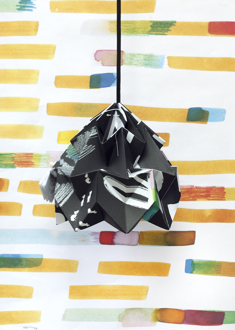 Moth origami lampshade Nacht in collaboration with Tas-ka image 4