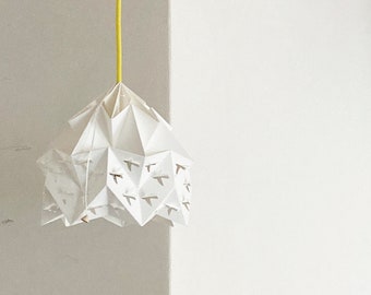 Papercut bird origami lamp
