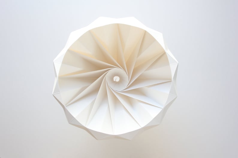 Chestnut Paper Origami Lampshade White - Chestnut Paper Origami Lampshade Tutorial Chestnut Paper Origami Lampshade White - Chestnut Paper Origami Lampshade Tutorial