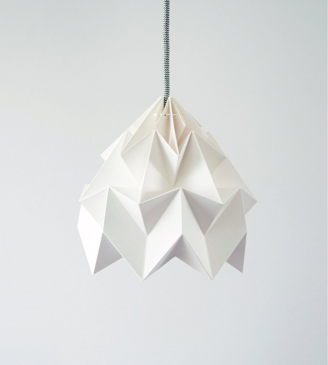 Origami Lamp Moth White - Etsy
