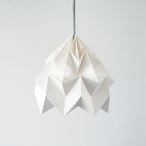 origami lamp Moth white image 1