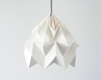 origami lamp Moth white