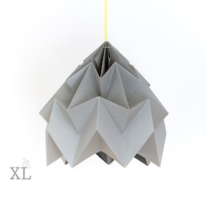 XL Moth origami lampshade grey