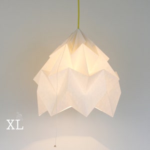 XL Moth origami lamp white image 2