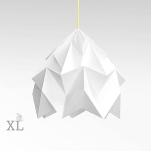 XL Moth origami lamp white