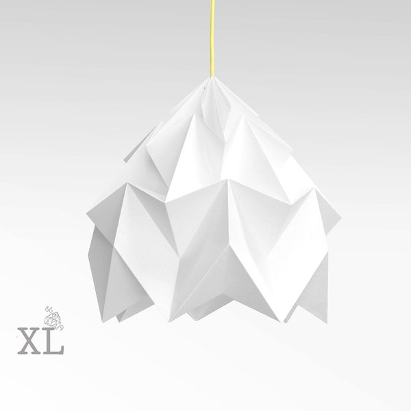 Lampe origami XL Moth blanche