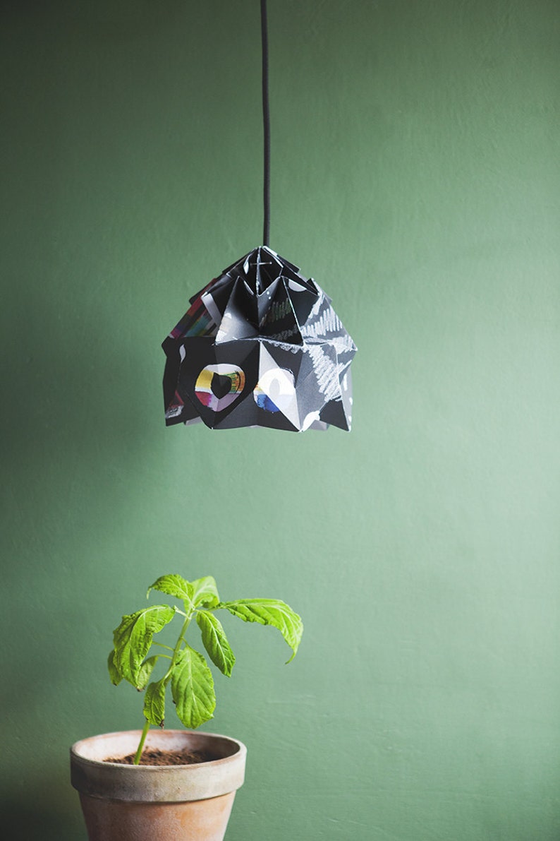 Moth origami lampshade Nacht in collaboration with Tas-ka image 3