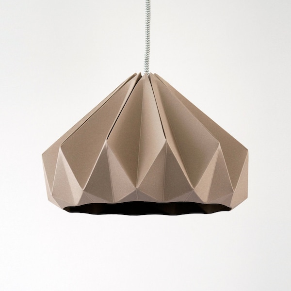 origami lamp Chestnut Cardboard Brown